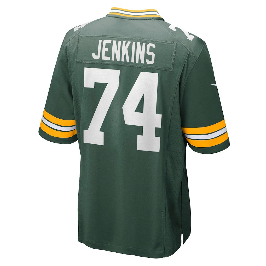 American Football Jersey | GB.Packers #74 Elgton Jenkins Green Game Stitched Football American Jersey - image 1