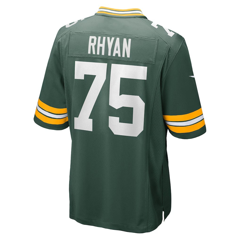 American Football Jersey | GB.Packers #75 Sean Rhyan Green Game Player Stitched Football American Jersey - image 1
