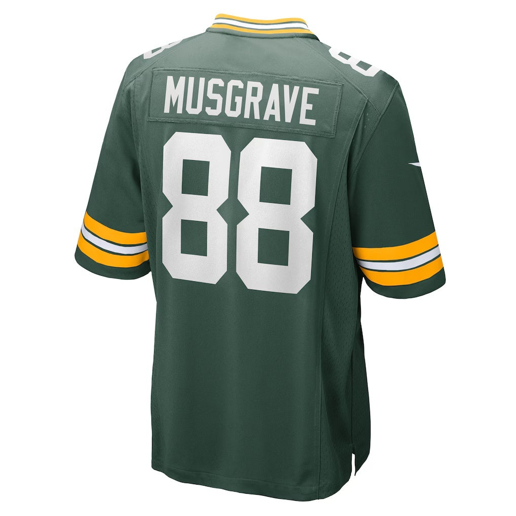 American Football Jersey | GB.Packers #88 Luke Musgrave Green Game Stitched Football American Jersey - image 1