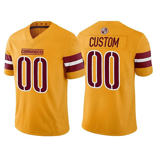 American Football Jersey | Custom W.Commanders Gold Vapor Limited Jersey Football Stitched Jerseys - image 1