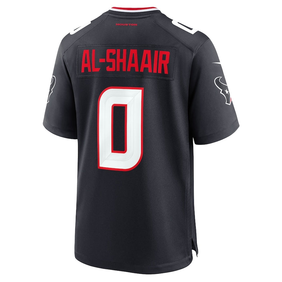 American Football Jersey | H.Texans #0 Azeez Al-Shaair Team Game Jersey - Navy - image 1