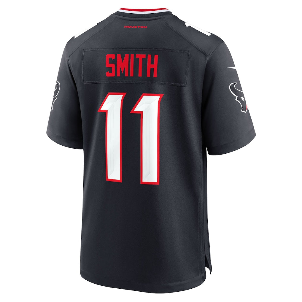 American Football Jersey | H.Texans #11 Tremon Smith Navy Team Game Jersey - image 1