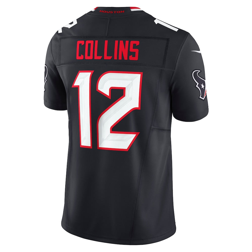 American Football Jersey | H.Texans #12 Nico Collins Navy Team Vapor F.U.S.E. Limited Jersey - image 1
