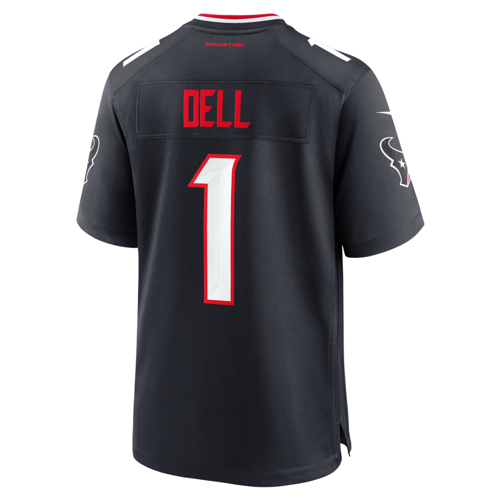 American Football Jersey | H.Texans #1 Tank Dell Navy Team Game - image 1