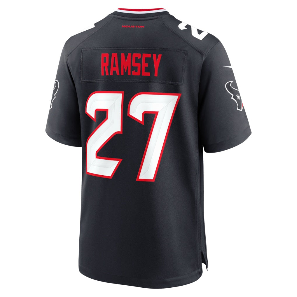 American Football Jersey | H.Texans #27 Kamari Ramsey Navy Team Game Jersey - image 1