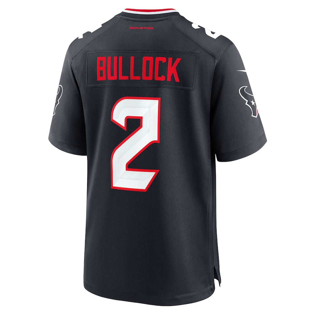 American Football Jersey | H.Texans #2 Calen Bullock Navy Team Game Jersey - image 1