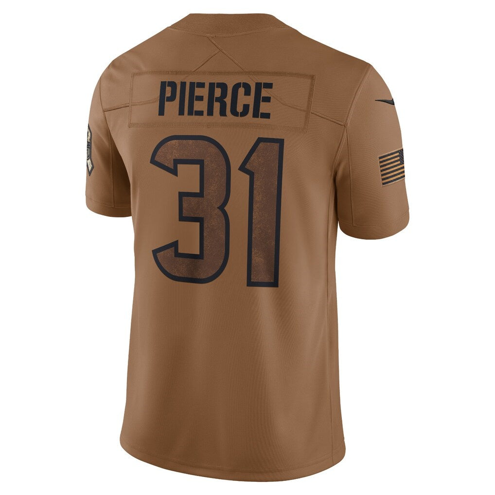 American Football Jersey | H.Texans #31 Dameon Pierce Brown Salute To Service Limited Jersey - image 1