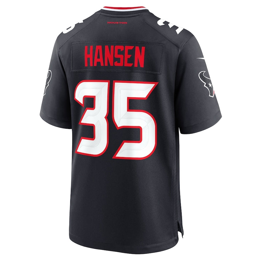 American Football Jersey | H.Texans #35 Jake Hansen Team Game Jersey - Navy - image 1