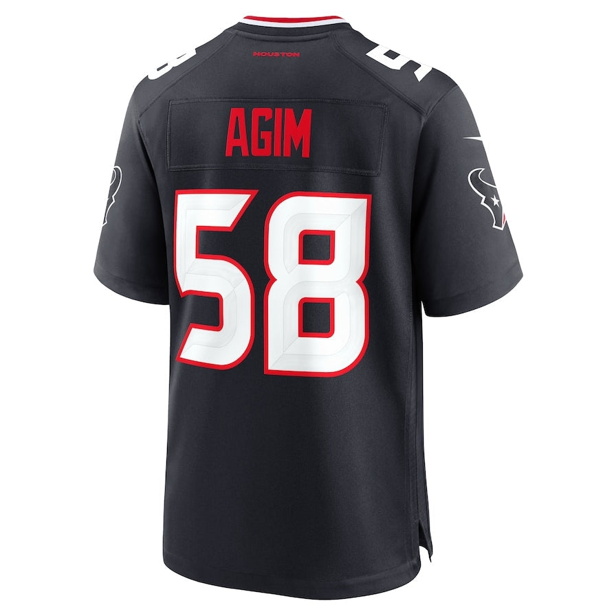 American Football Jersey | H.Texans #58 McTelvin Agim Team Game Jersey - Navy - image 1