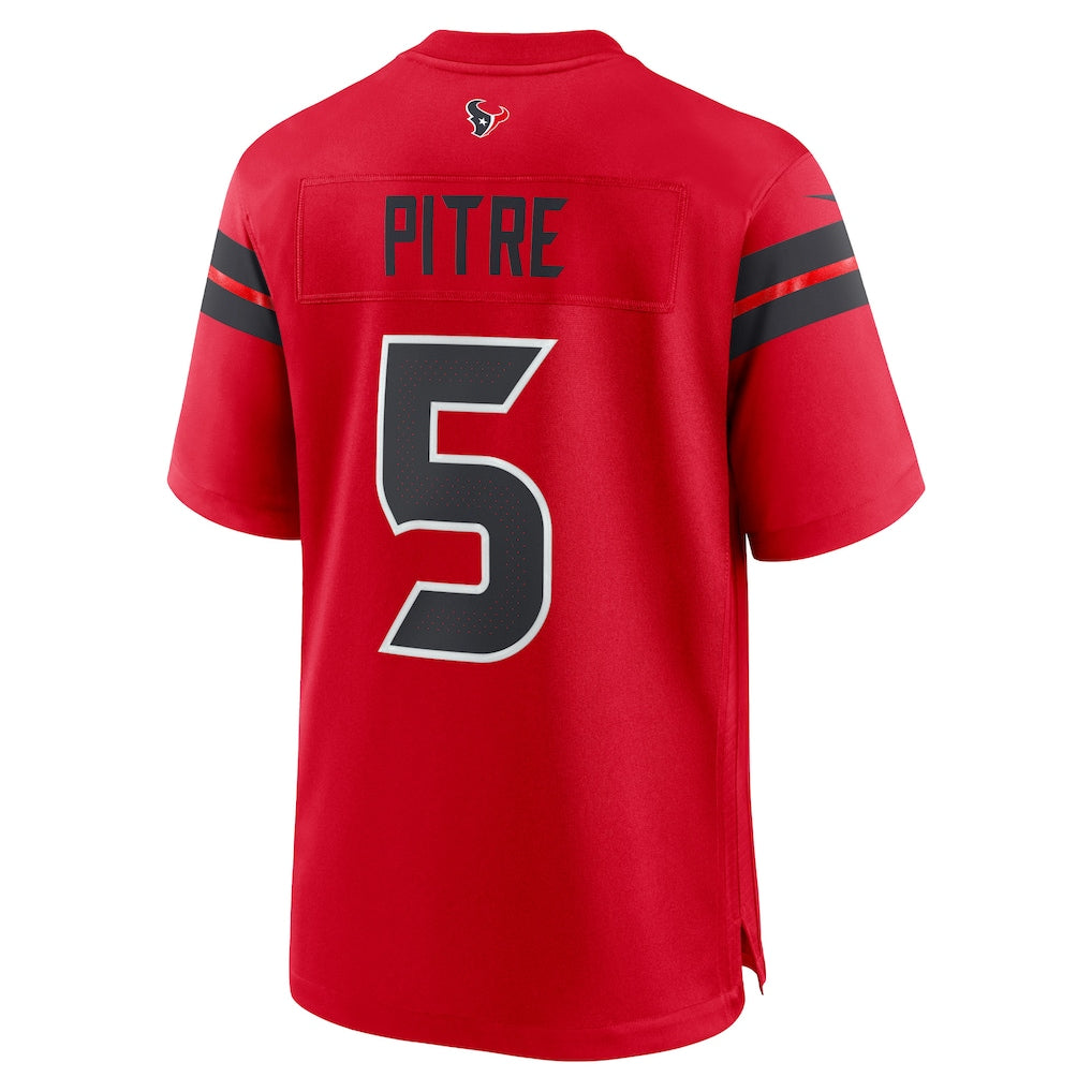 American Football Jersey | H.Texans #5 Jalen Pitre Red Alternate Game Marou - image 1