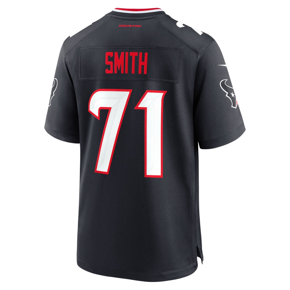 American Football Jersey | H.Texans #71 Braden Smith Navy Team Game Jersey - image 1