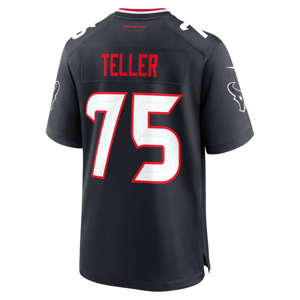 American Football Jersey | H.Texans #75 Wyatt Teller Navy Team Game - image 1