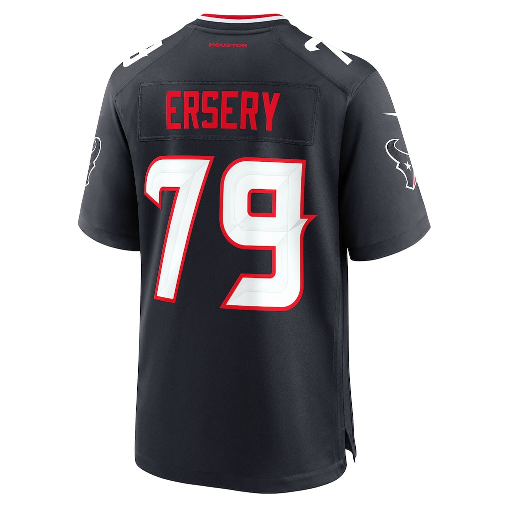 American Football Jersey | H.Texans #79 Aireontae Ersery Navy Team Game Jersey - image 1