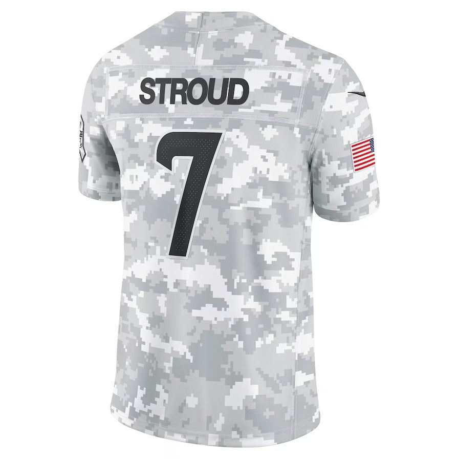 American Football Jersey | H.Texans #7 C.J. Stroud Arctic Camo 2024 Salute to Service Limited Football Stitched Jersey - image 1