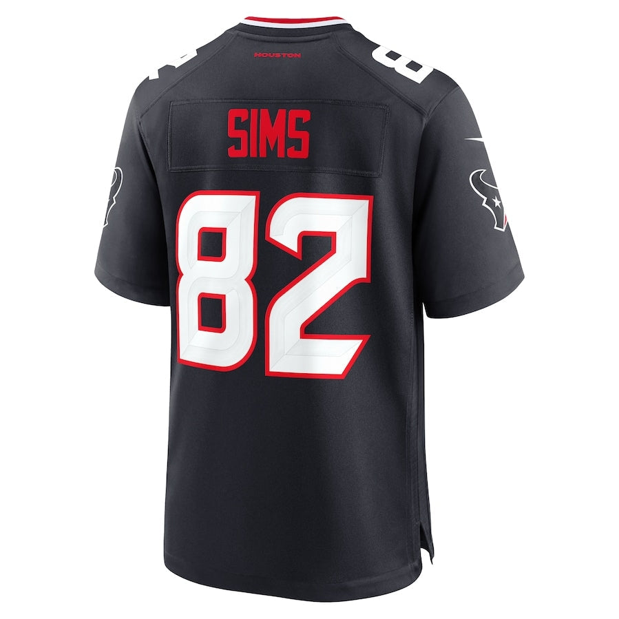 American Football Jersey | H.Texans #82 Steven Sims Team Game Jersey - Navy - image 1