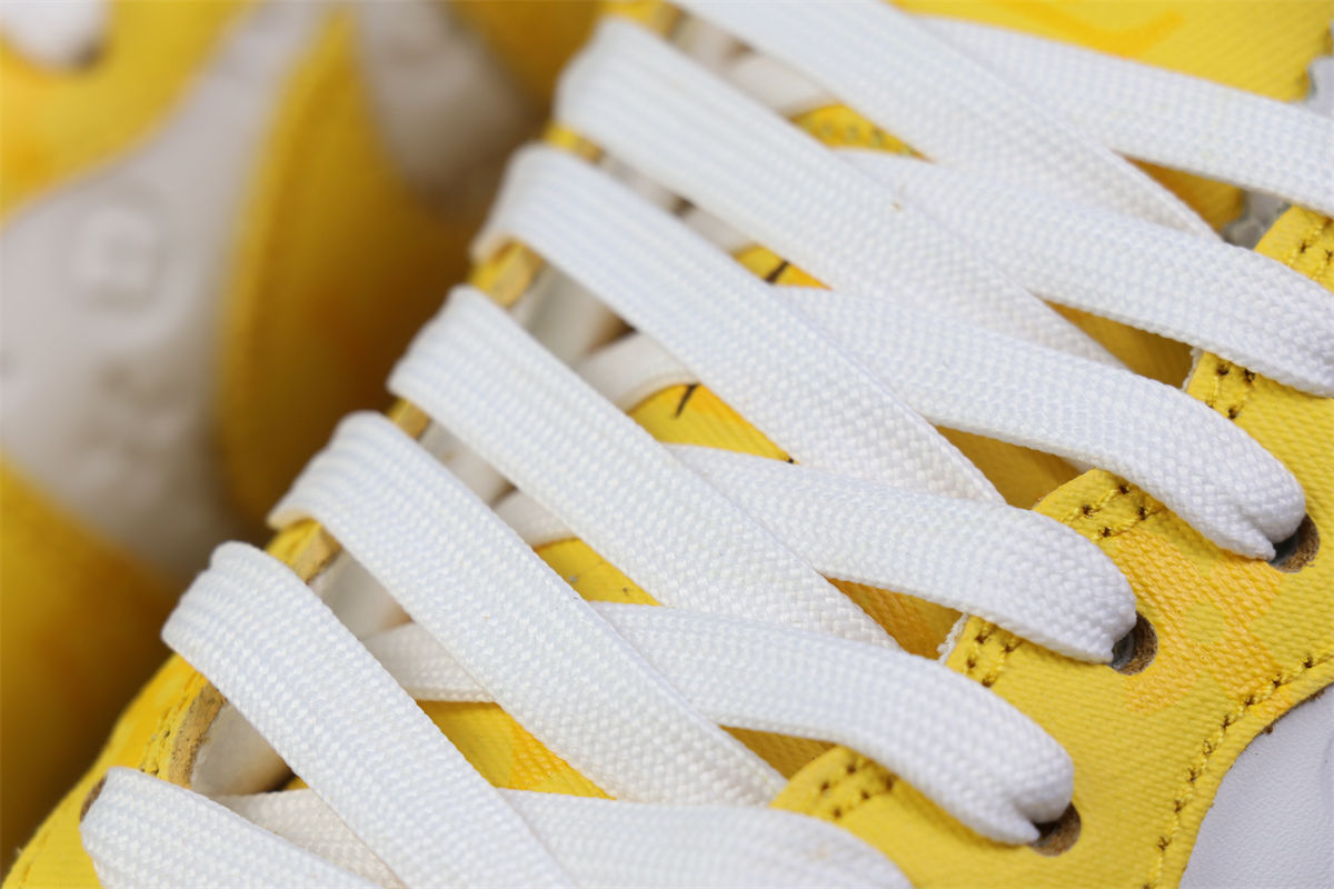 (Custom) Air Force 1 Low 'White Yellow Sneakers - product view 7