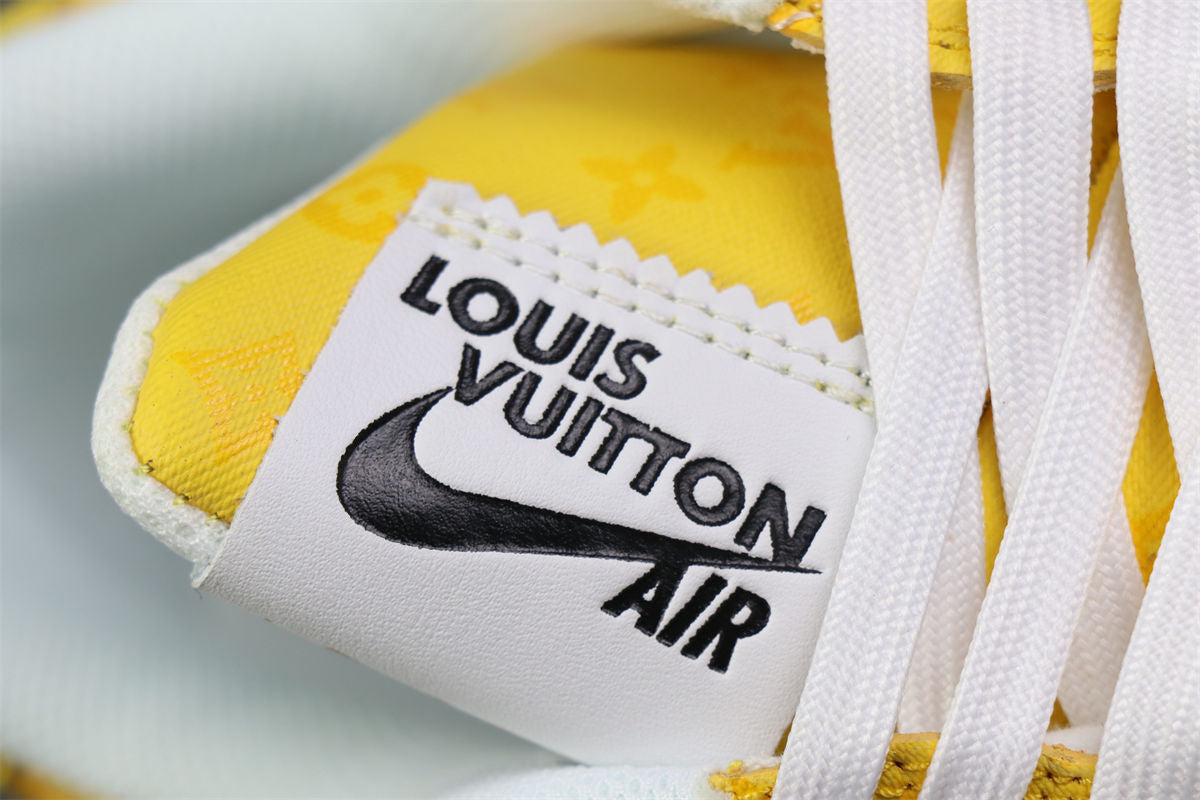 (Custom) Air Force 1 Low 'White Yellow Sneakers - product view 9
