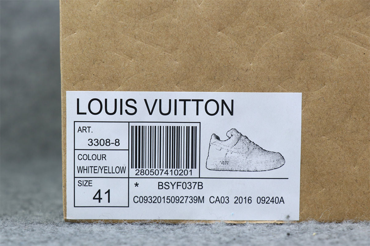 (Custom) Air Force 1 Low 'White Yellow Sneakers - product view 16