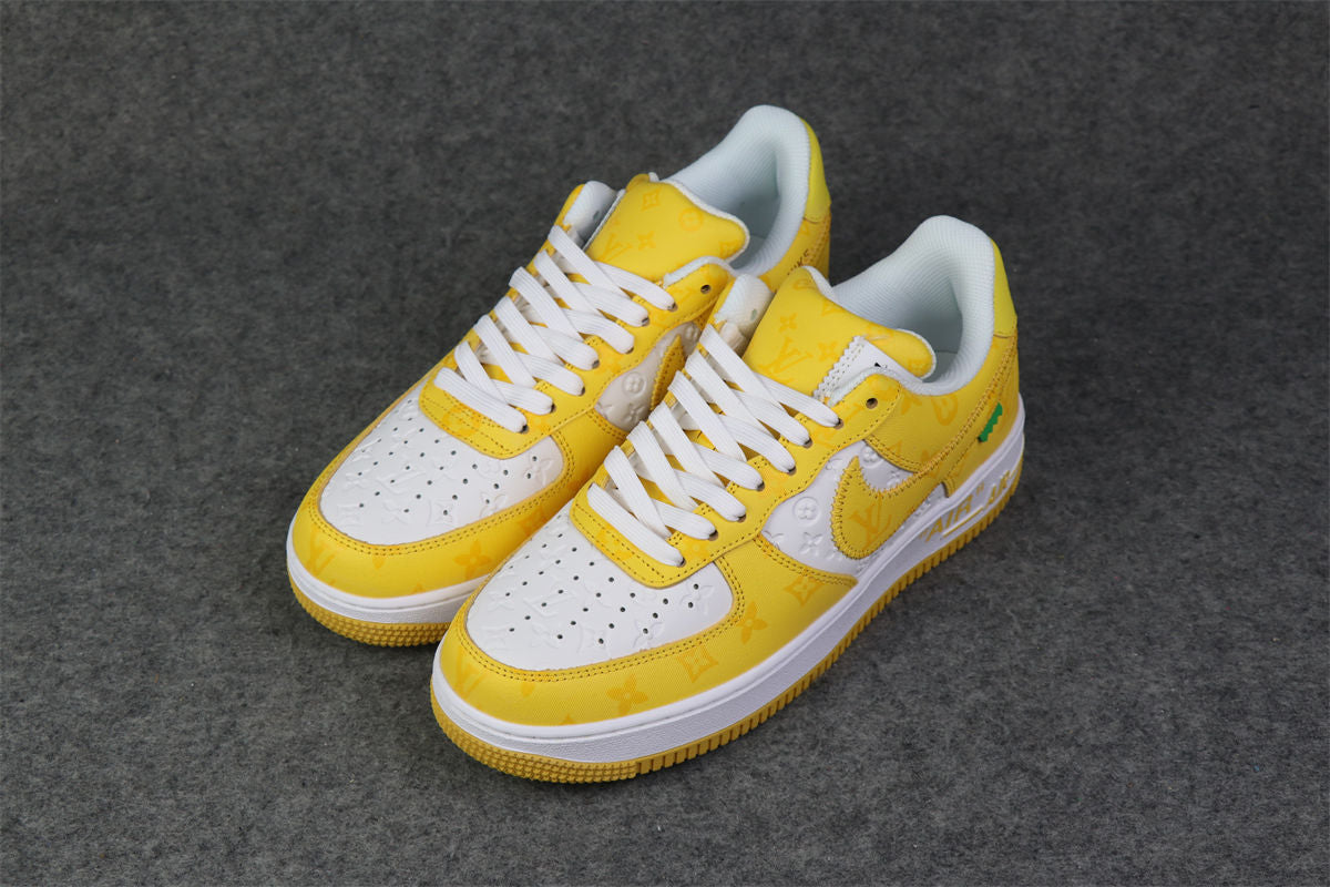 (Custom) Air Force 1 Low 'White Yellow Sneakers - product view 14