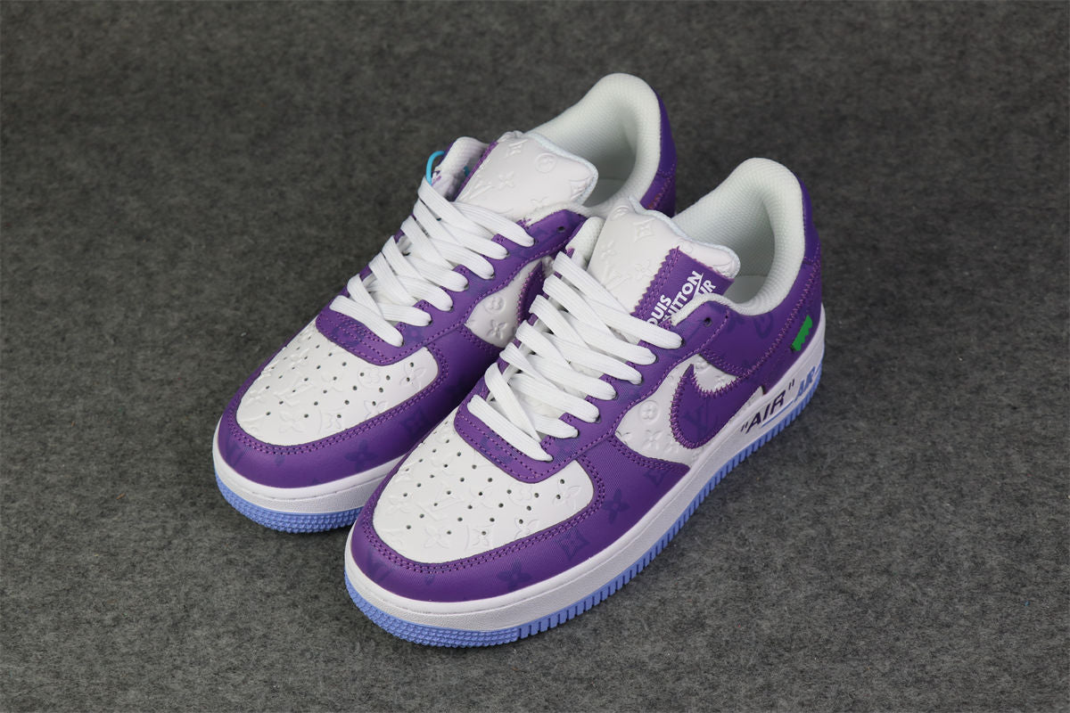(CUSTOM) NIKE AIR FORCE 1 LOW Sneakers 'WHITE PURPLE' - product view 14