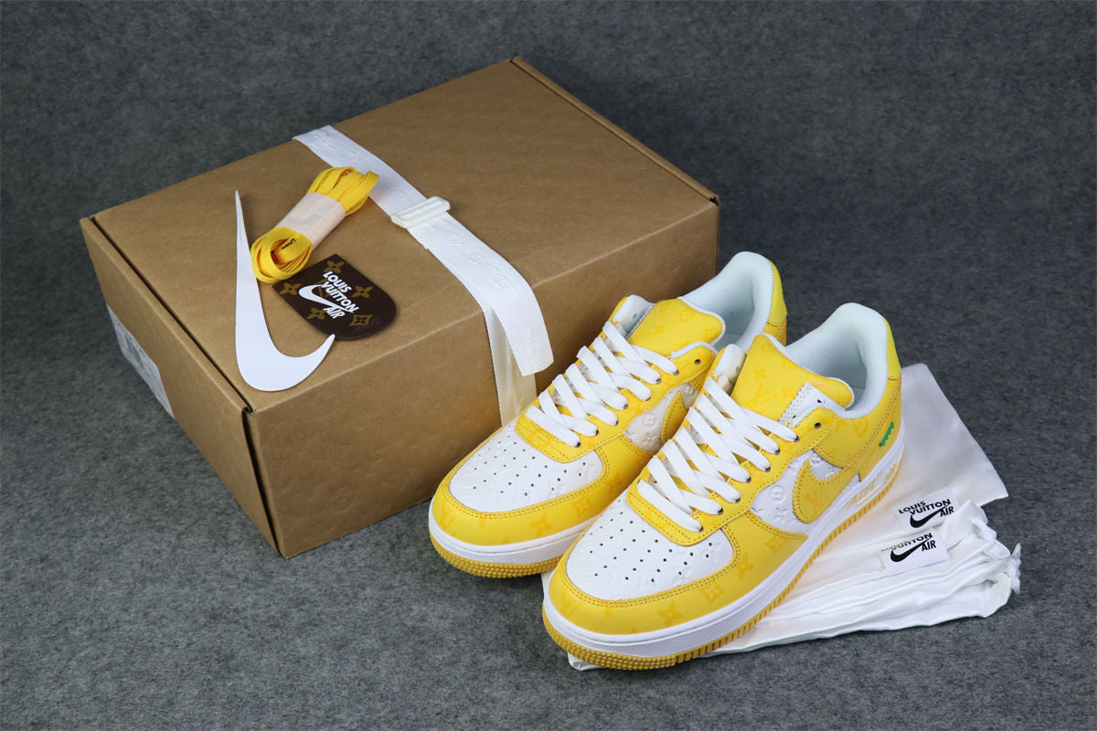 (Custom) Air Force 1 Low 'White Yellow Sneakers - product view 15