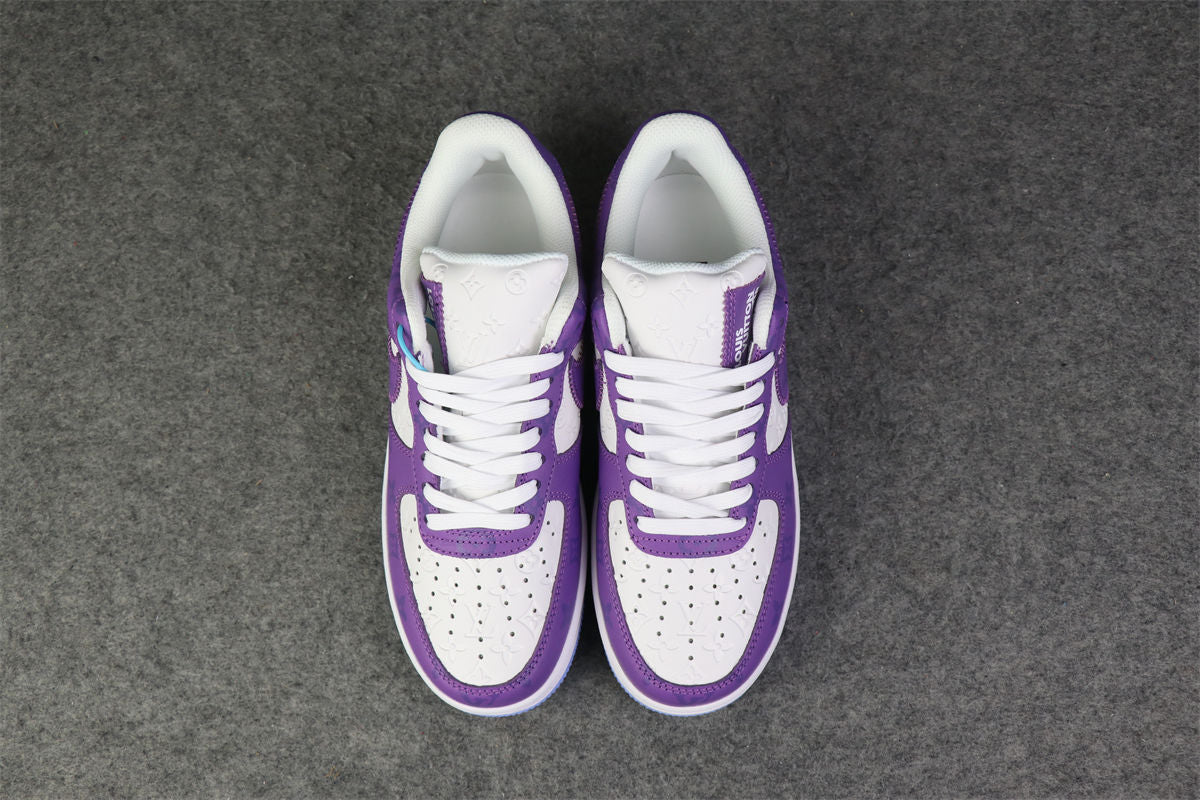 (CUSTOM) NIKE AIR FORCE 1 LOW Sneakers 'WHITE PURPLE' - product view 13