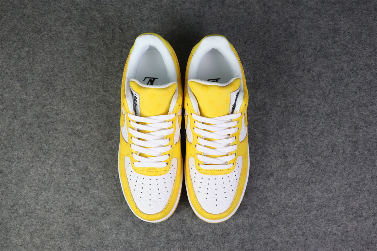 (Custom) Air Force 1 Low 'White Yellow Sneakers - product view 13