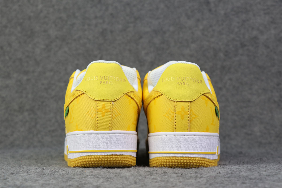 (Custom) Air Force 1 Low 'White Yellow Sneakers - product view 12