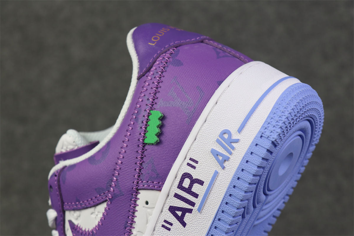 (CUSTOM) NIKE AIR FORCE 1 LOW Sneakers 'WHITE PURPLE' - product view 5