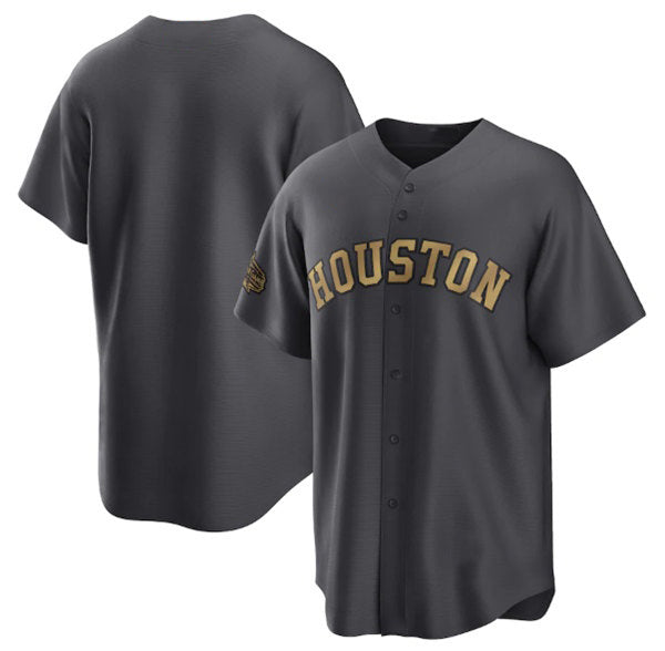Baseball Jersey | Houston Astros Blank Charcoal 2022 All-Star Stitched - image 1
