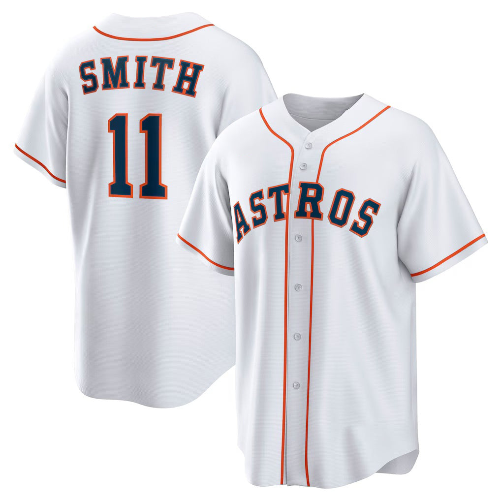 Baseball Jersey | Houston Astros #11 Cam Smith White Home Replica - image 1