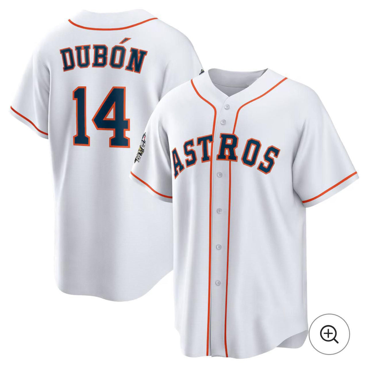 Baseball Jersey | Houston Astros #14 Mauricio Dubón White Home - image 1