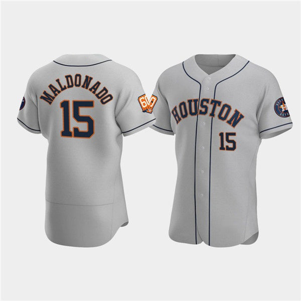 Baseball Jersey | Houston Astros #15 Martín Maldonado Gray 60th Anniversary Stitched - image 1