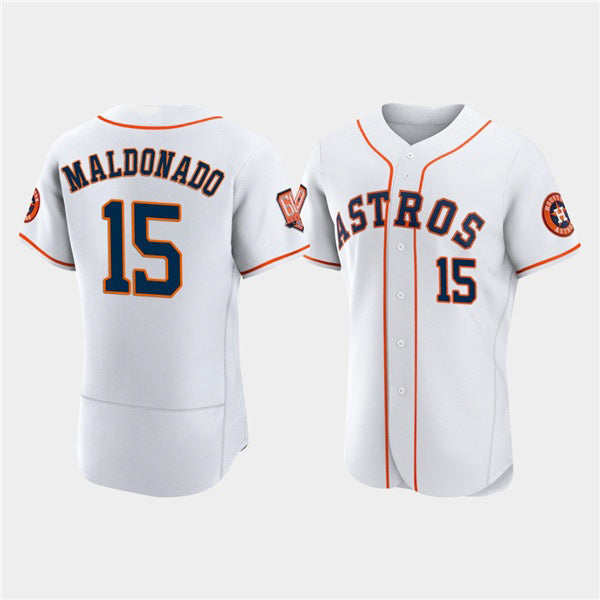 Baseball Jersey | Houston Astros #15 Martín Maldonado White 60th Anniversary Stitched - image 1