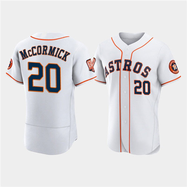 Baseball Jersey | Houston Astros #20 Chas McCormick White 60th Anniversary Stitched - image 1