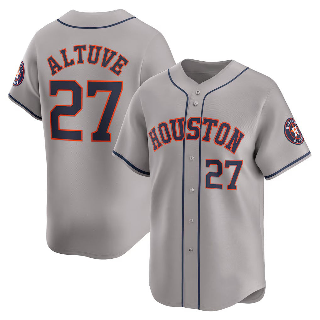 Baseball Jersey | Houston Astros #27 Jose Altuve Gray Away Limited Player - image 1