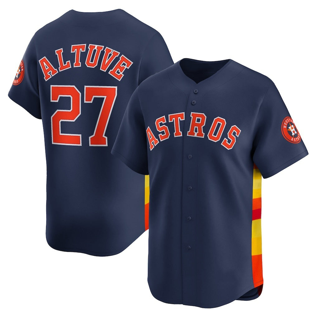 Baseball Jersey | Houston Astros #27 Jose Altuve Navy Alternate Limited Player - image 1