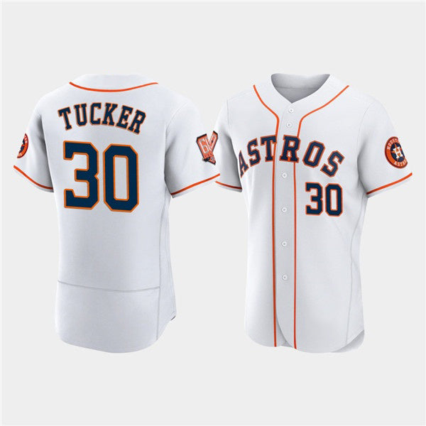 Baseball Jersey | Houston Astros #30 Kyle Tucker White 60th Anniversary Stitched - image 1