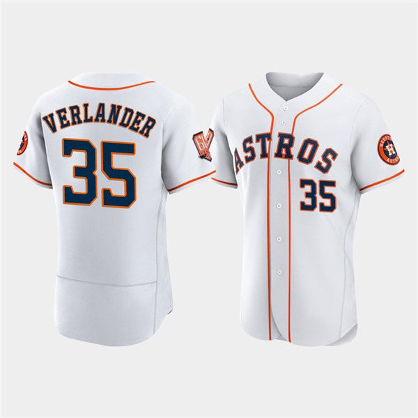Baseball Jersey | Houston Astros #35 Justin Verlander White 60th Anniversary Stitched - image 1