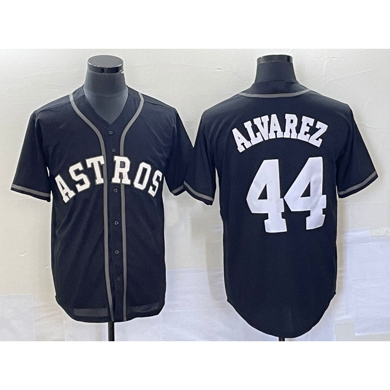 Baseball Jersey | Houston Astros #44 Yordan Alvarez Black Stitched - image 1