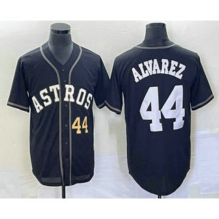 Baseball Jersey | Houston Astros #44 Yordan Alvarez Number Black Stitched - image 1