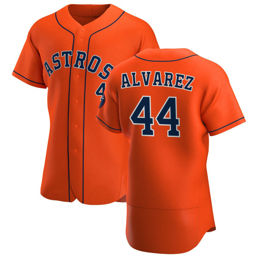 Baseball Jersey | Houston Astros #44 Yordan Alvarez Orange Alternate 2020 Team - image 1