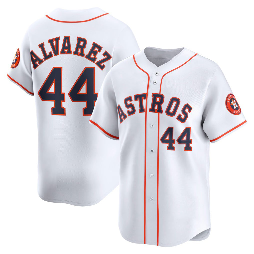 Baseball Jersey | Houston Astros #44 Yordan Alvarez White Home Limited Player - image 1