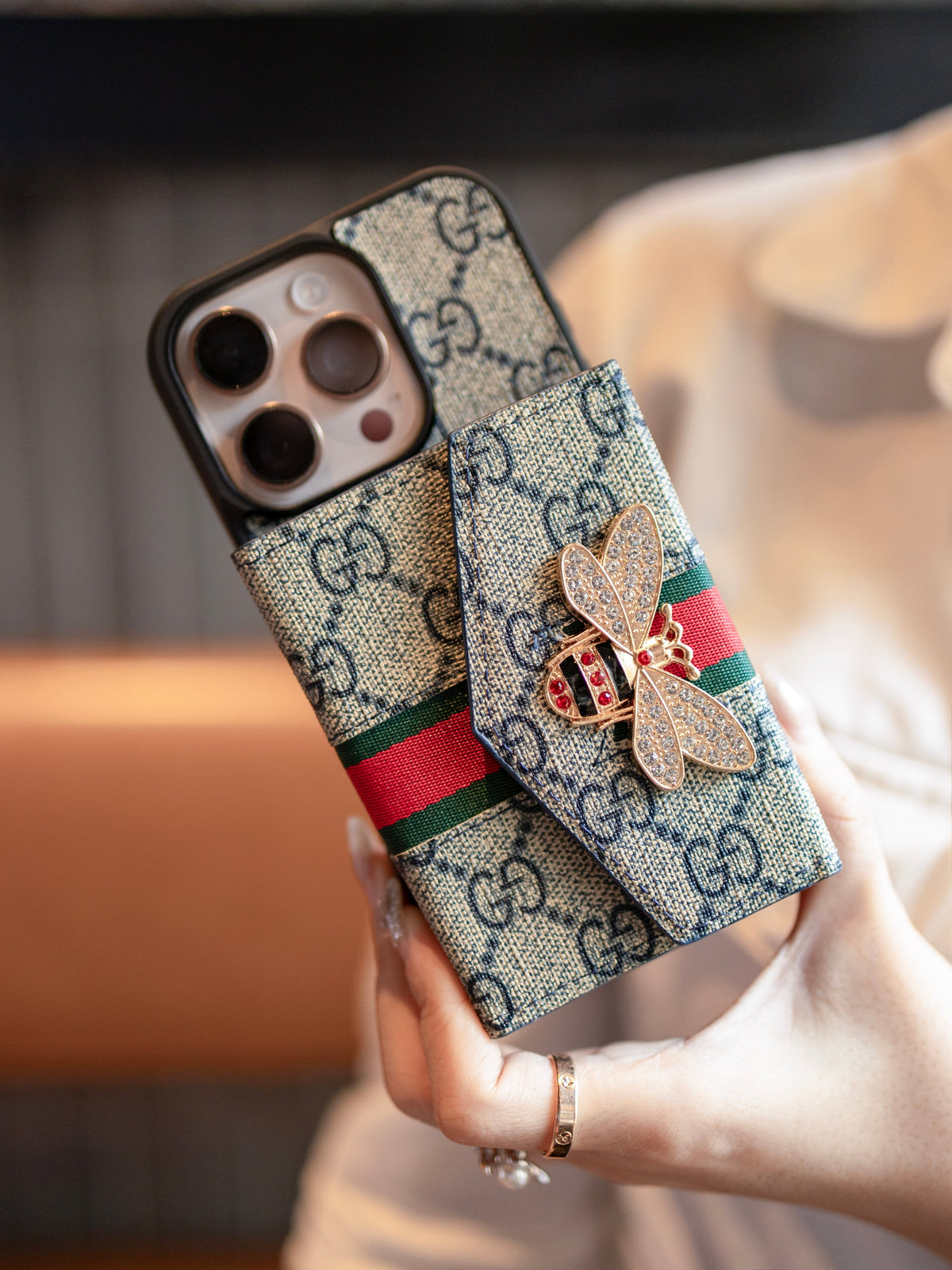 Advanced Crossbody iPhone Case with Card Holder & Shoulder Strap - product view 14