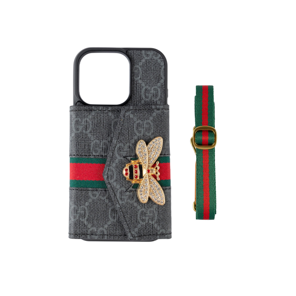 Advanced Crossbody iPhone Case with Card Holder & Shoulder Strap - product view 20