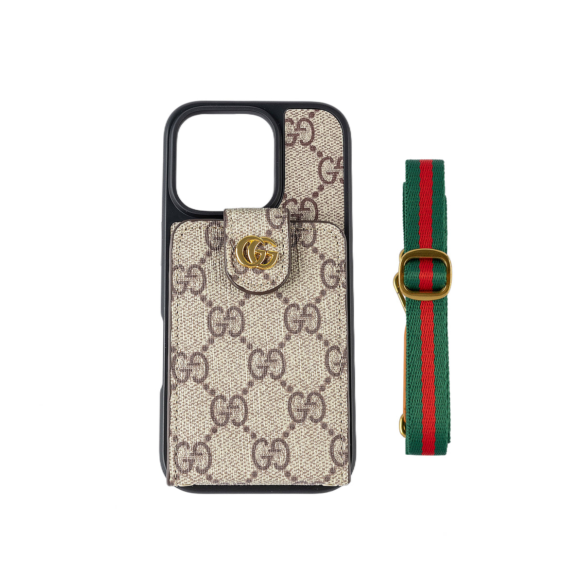 Crossbody iPhone Case with Card Holder & Strap - product view 1