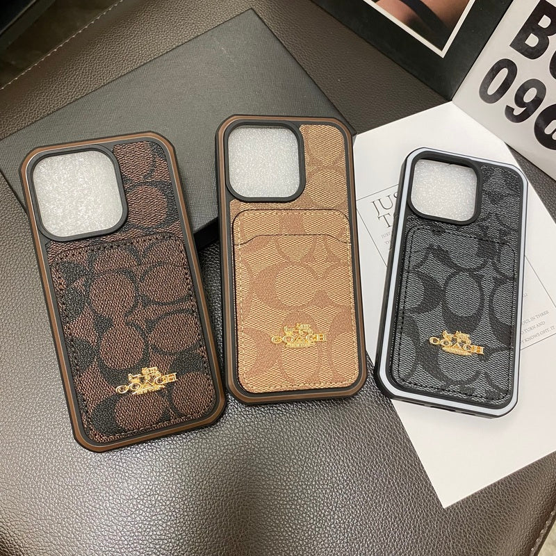Classic iPhone Case With Card Holder Coffee -KB241416 - product view 6