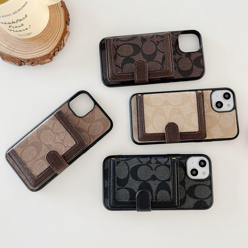 Classic iPhone Case With Wallet And Crossbody Strap White -XK240402 - product view 5