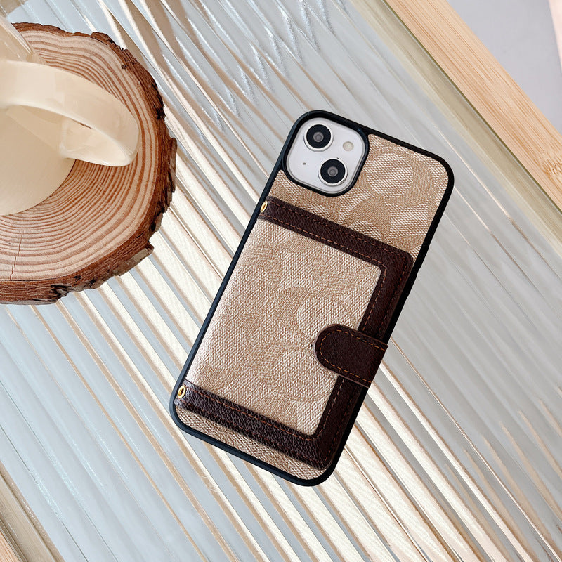 Classic iPhone Case With Wallet And Crossbody Strap White -XK240402 - product view 2