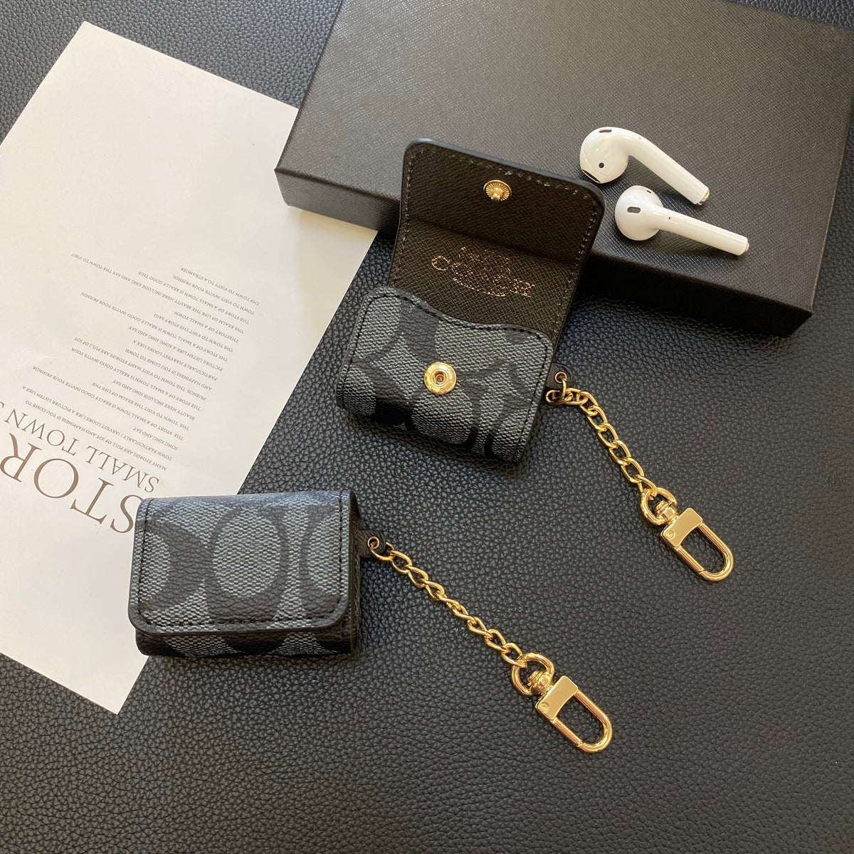 Coach AirPods Pro Cases Black- YH240425 - product view 2